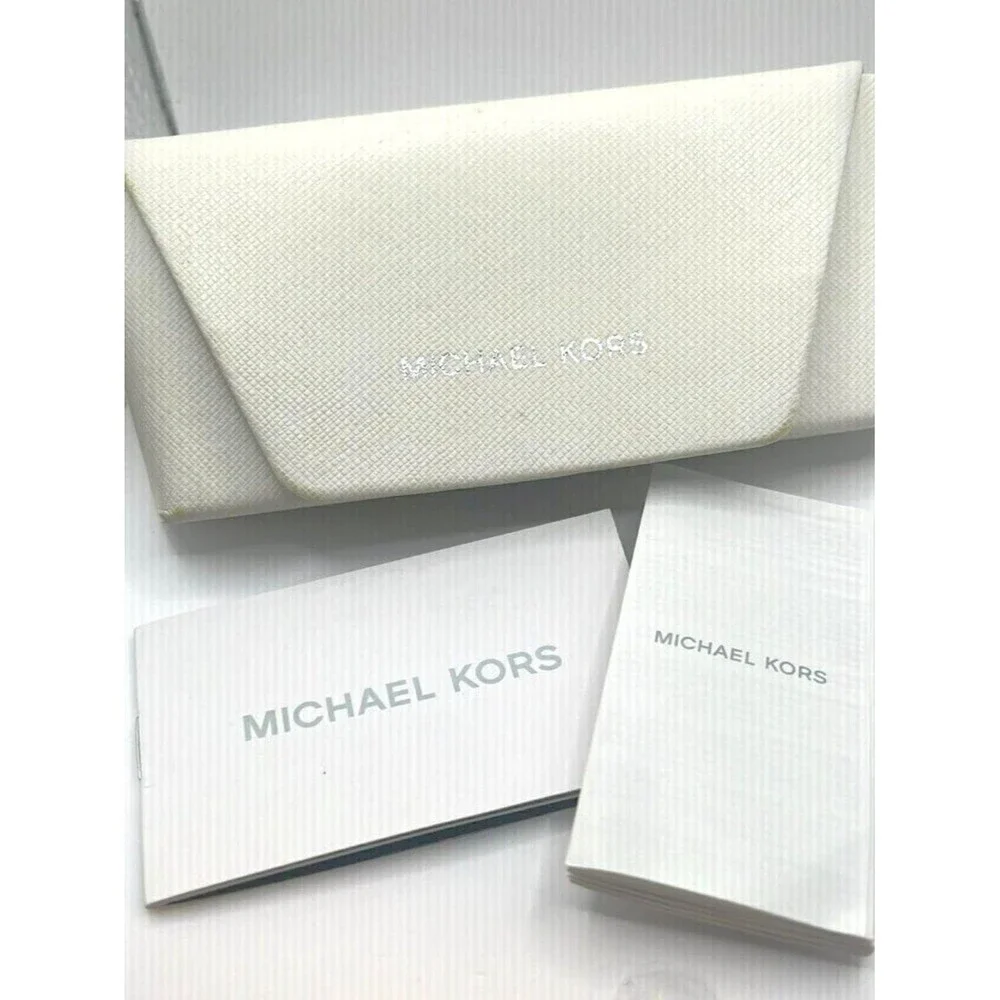 MICHAEL KORS White Saffiano Glasses Case